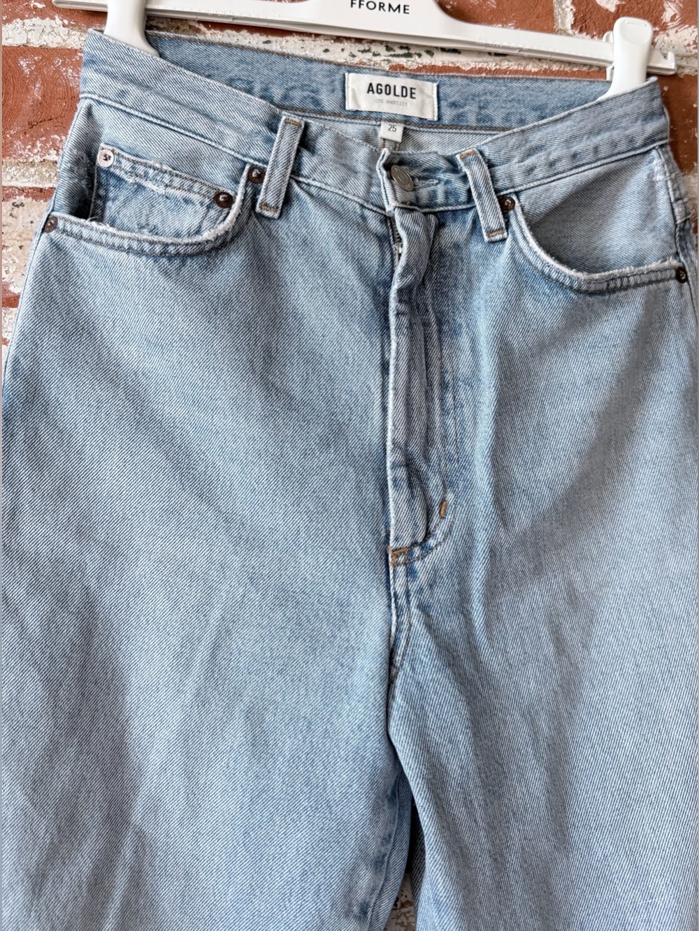 Agolde Pinch Waist High Rise Kick Jeans in Riptide - Picture 8 of 13
